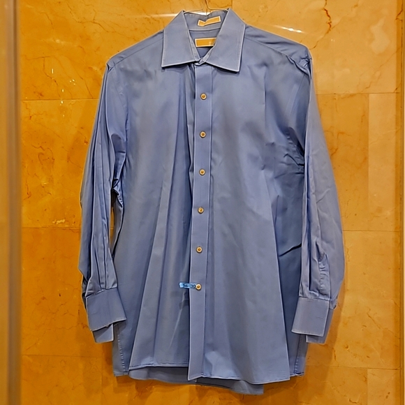 Michael Kors Mens Regular Fit Office Button Down Shirt Purple Size 18.5X34X35 main image 1